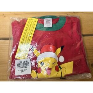 Hanna Andersson Pokemon Christmas Pajama Size Kids 120 (6/7) Red NEW NIB Festive